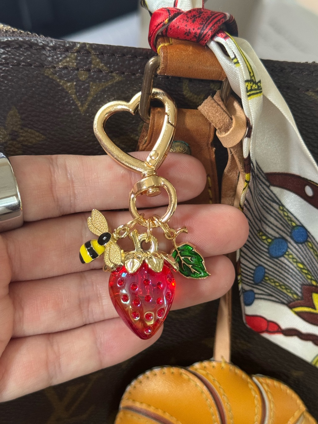 Mini Strawberry Keychain/Bag Charm